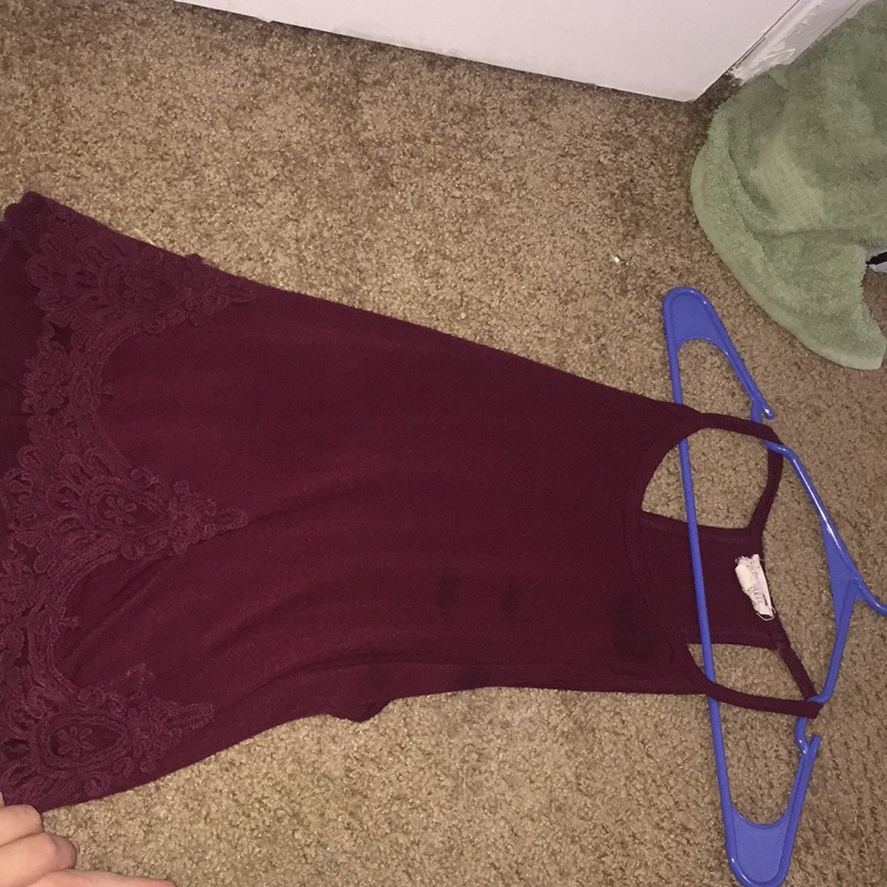 LA hearts lace tank